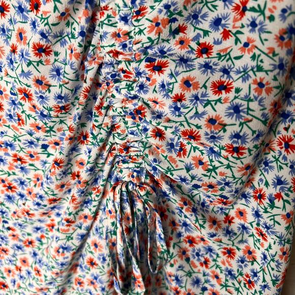 Rails Skirt Womens Size Medium Lara Wild Daisies Floral High Low Ruffle Hem Mini - Picture 11 of 16